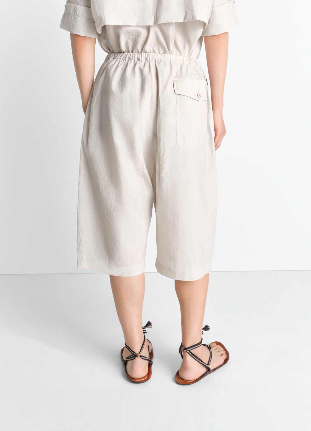 Cargo easy shorts aus gewaschener technischer baumwolle