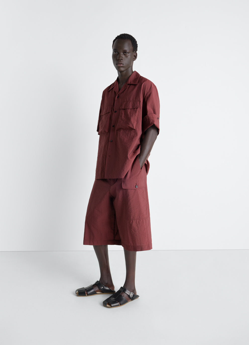 CARGO EASY SHORTS IN WASHED TECHNICAL COTTON