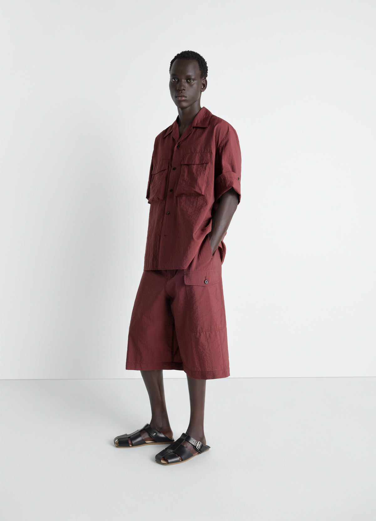 CARGO EASY SHORTS AUS GEWASCHENER TECHNISCHER BAUMWOLLE