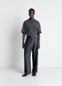 PLEATED TAILORED PANTS IN POLYWOOL