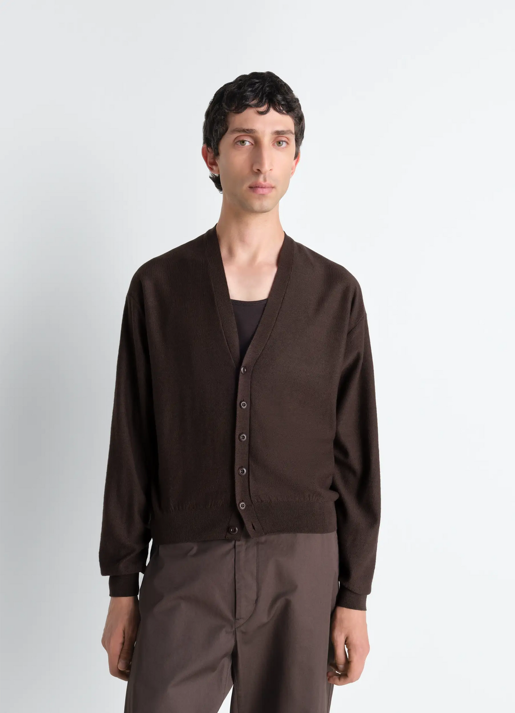 TWISTED CARDIGAN IN WOOL BLEND