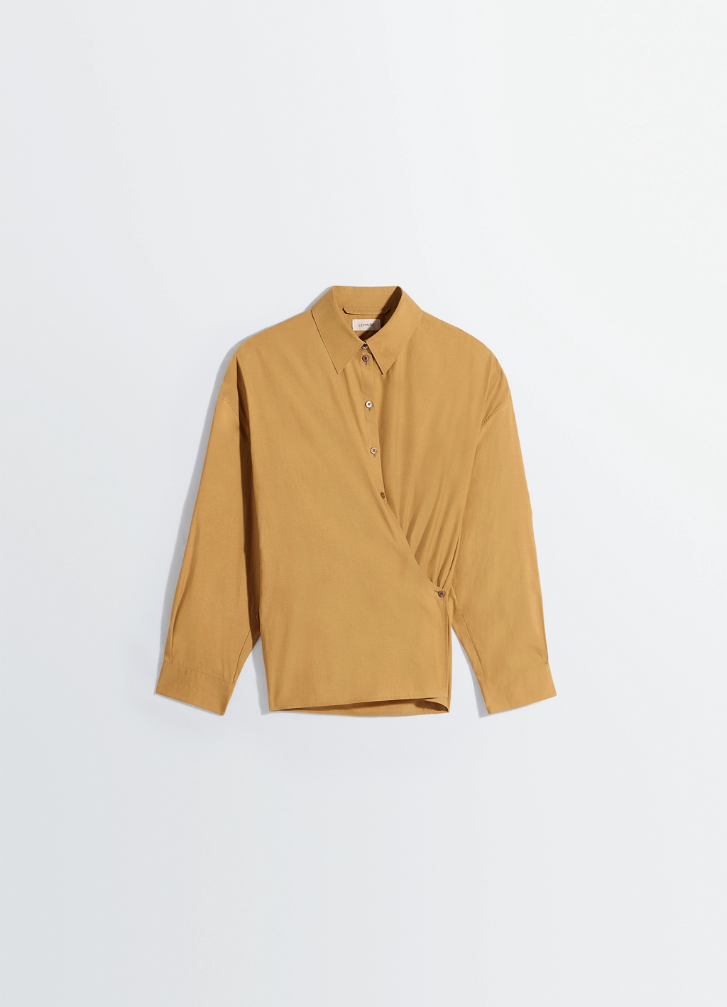 Chemise torsadée col droit