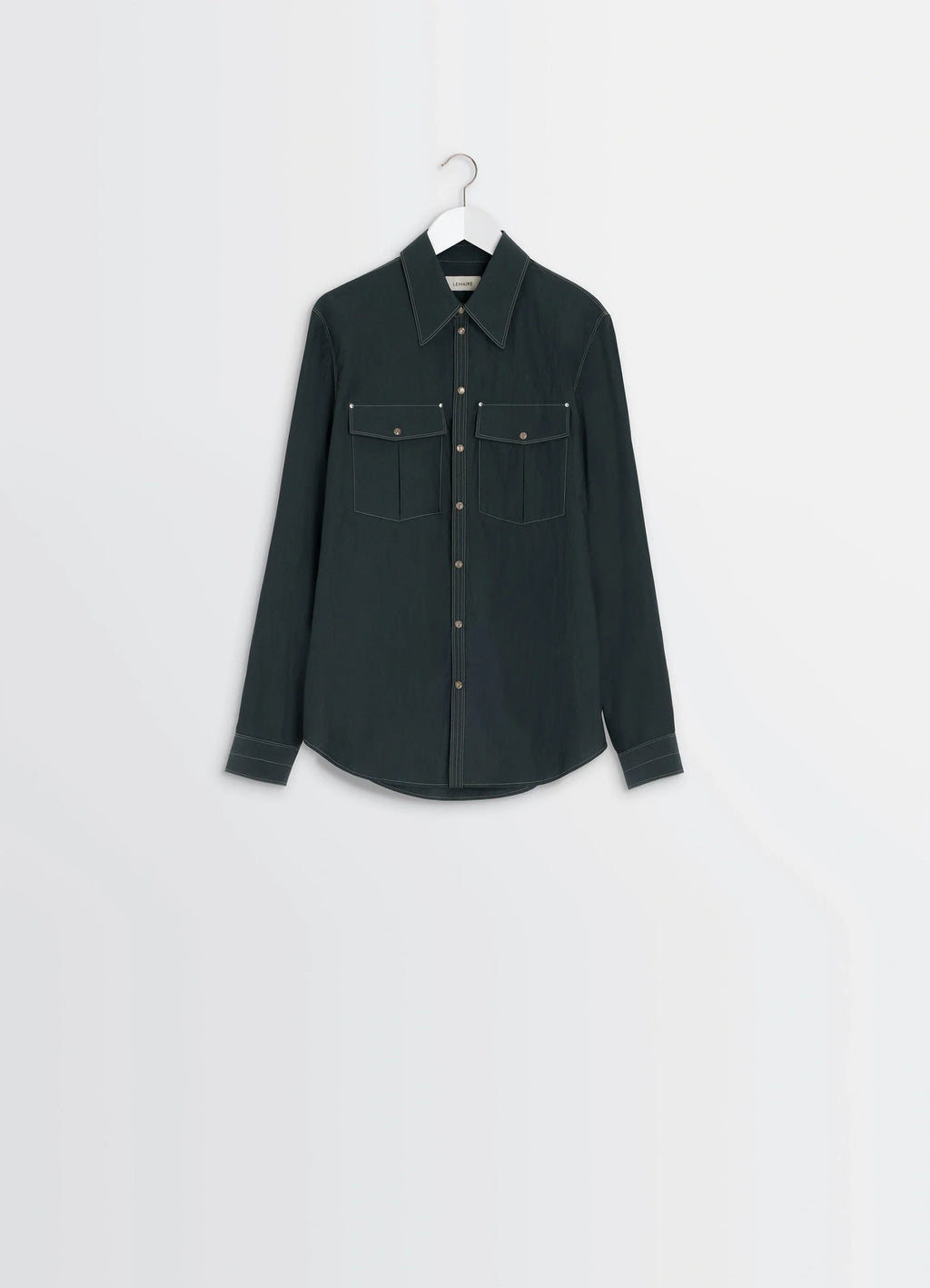 체스트 포켓 피티드 셔츠