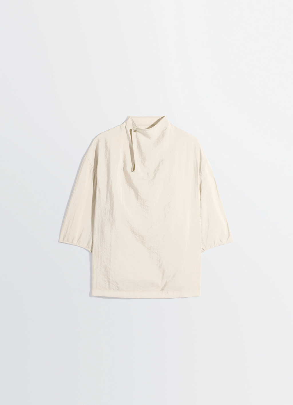 드라이 실크 소재의 소프트 칼라 탑