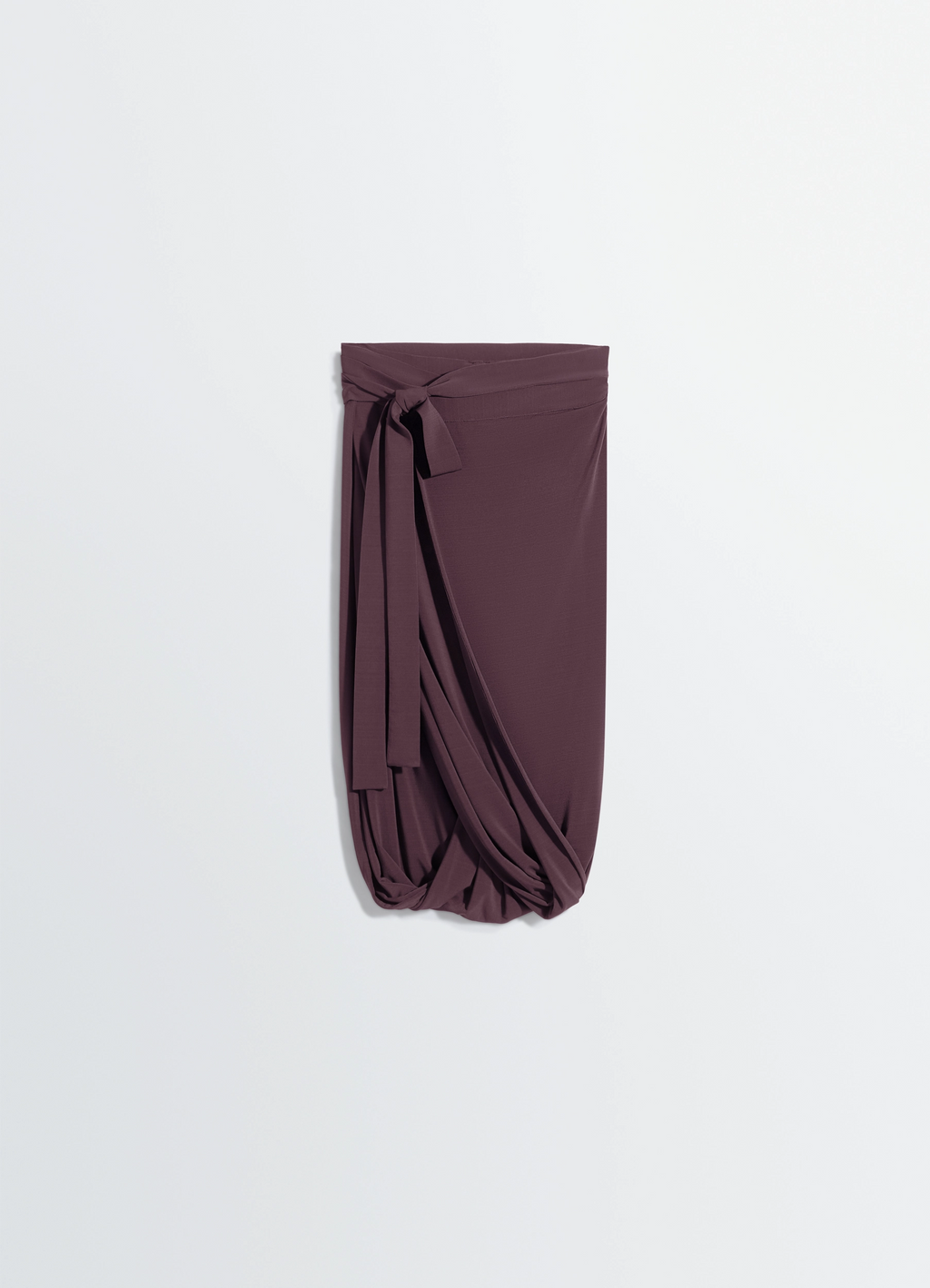 SOFT WRAP SKIRT IN VISCOSE CREPE JERSEY