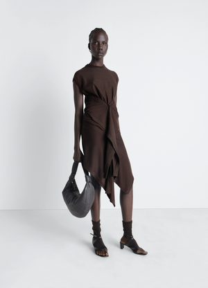 BUTTONED SKIRT IN MERINO BLEND