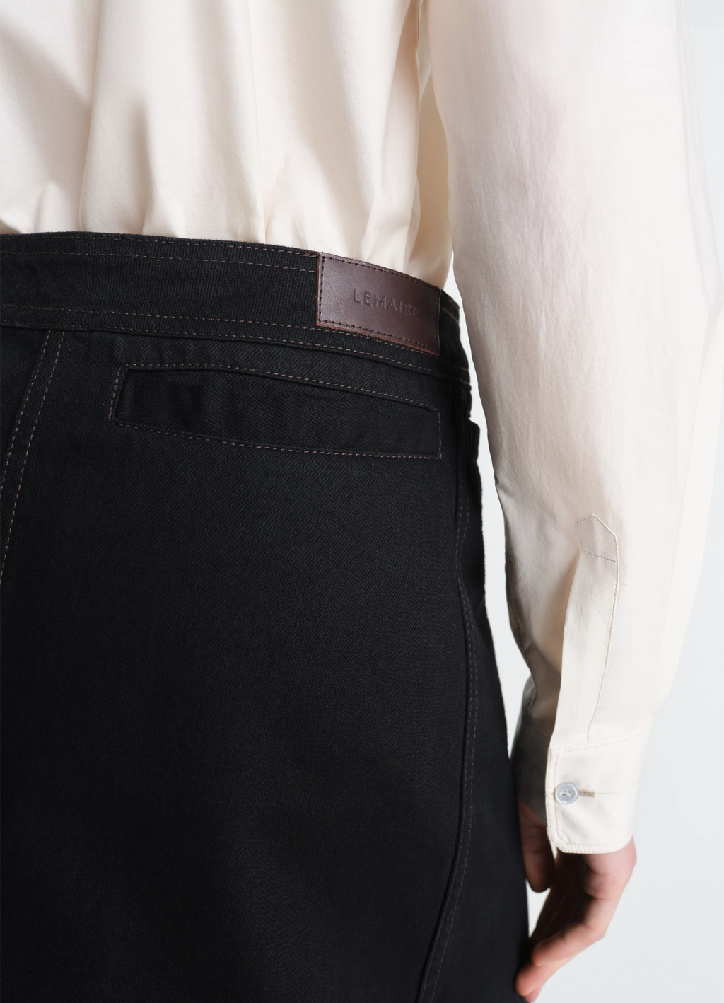 Jupe asymétrique en denim