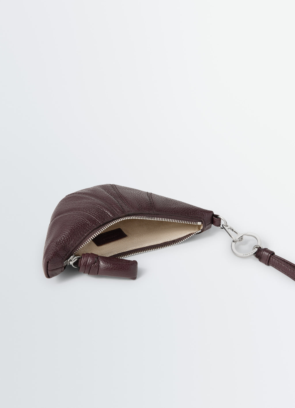 Croissant-münzbeutel zum umhängen