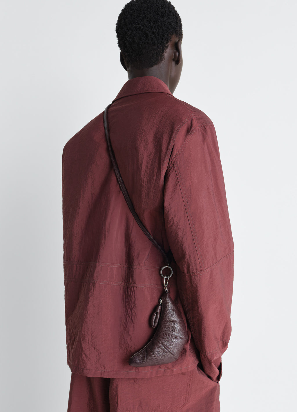 Croissant-münzbeutel zum umhängen