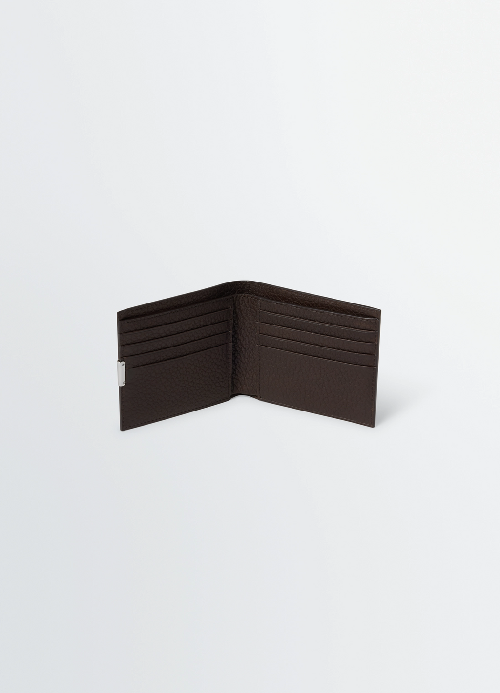 Soft tab bifold wallet in leather