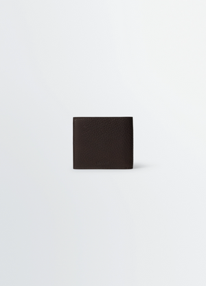 Soft tab bifold wallet in leather