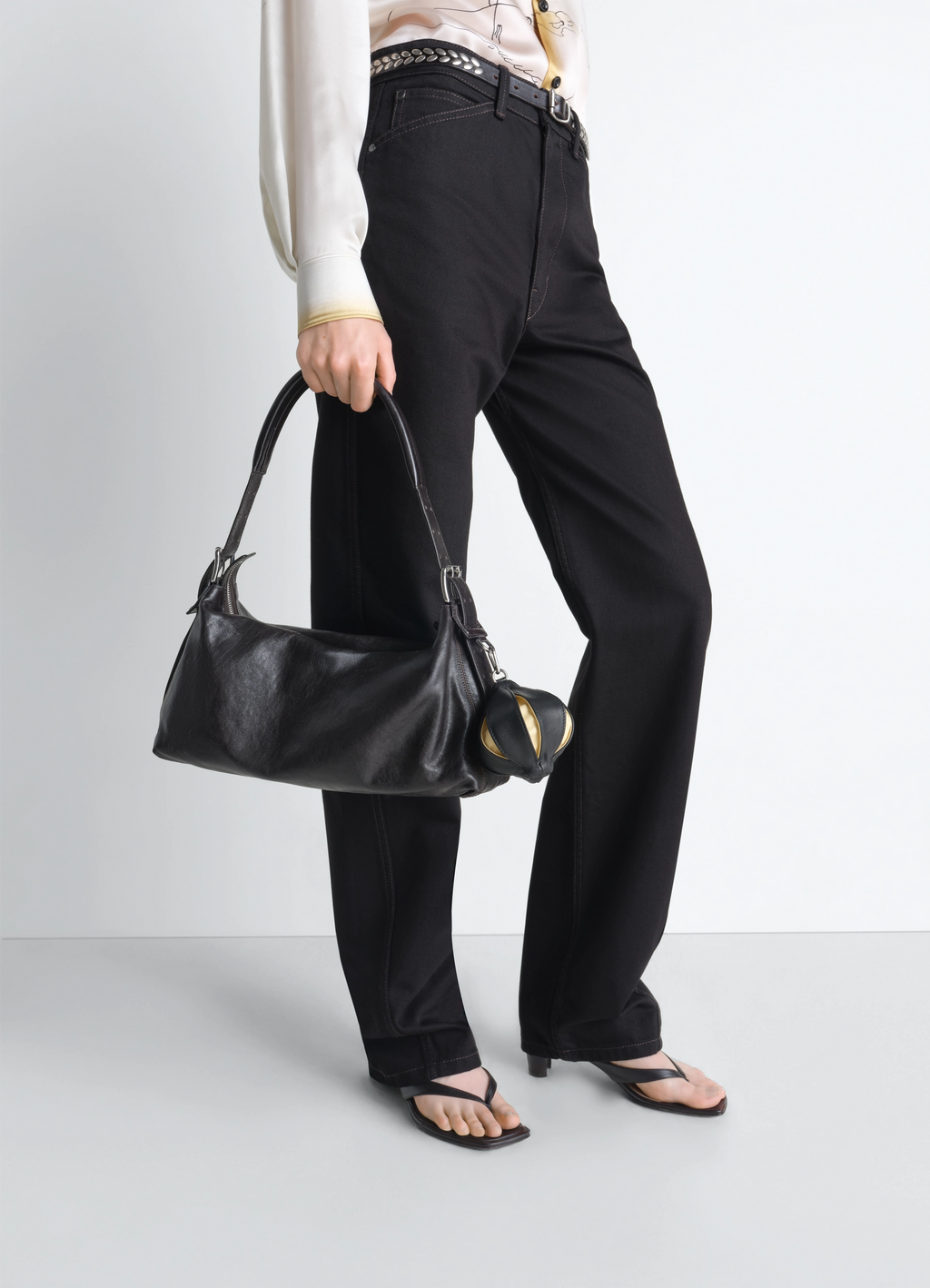 Ballon-taschenanhänger aus leder