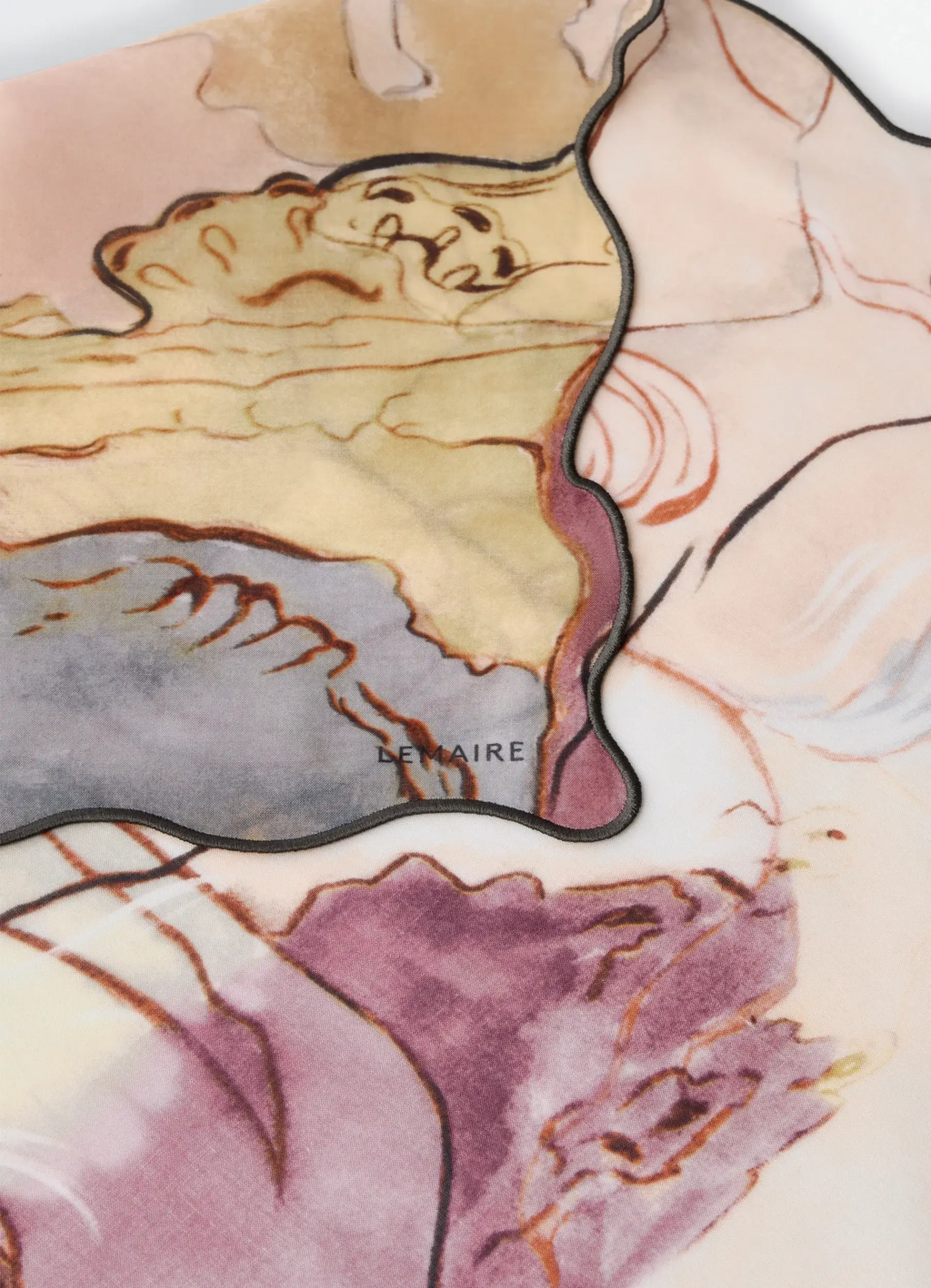 アクアレル 60x60 イレギュリエ アクアレルプリントバンダナ