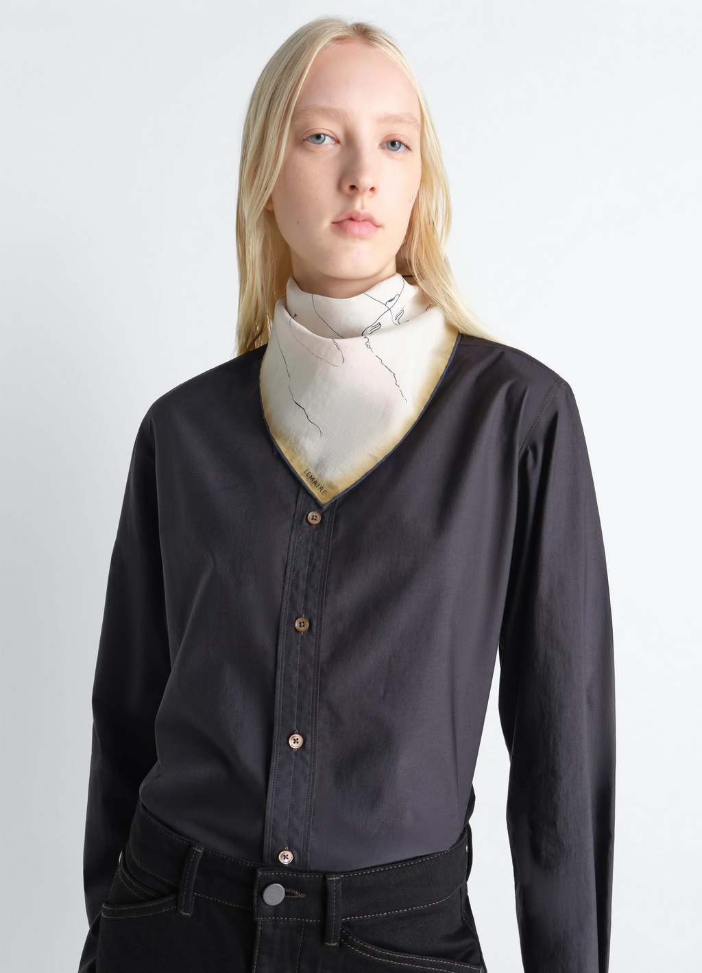 Landscape habotai 60x60 in seide