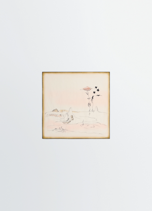 Landscape habotai 60x60 in seide