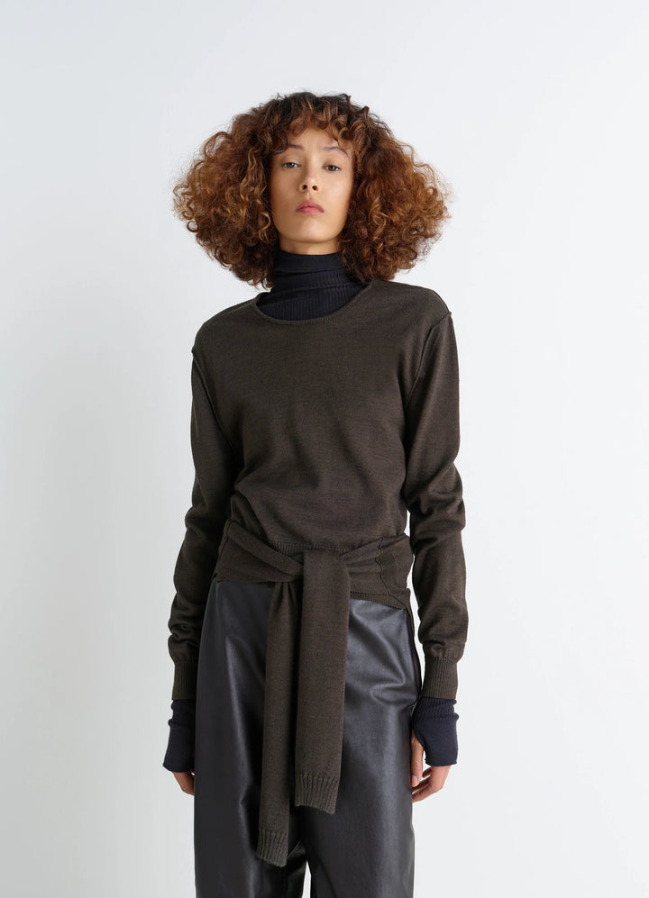 TROMPE L'OEIL CREW NECK JUMPER