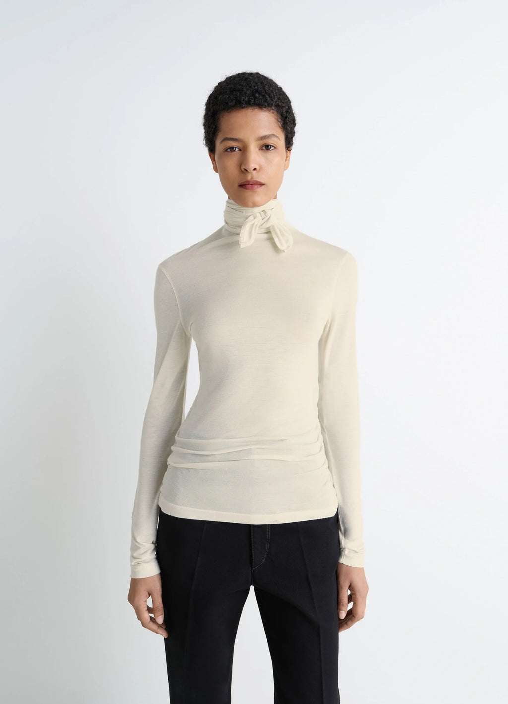 FOULARD TOP WITH PATCHS