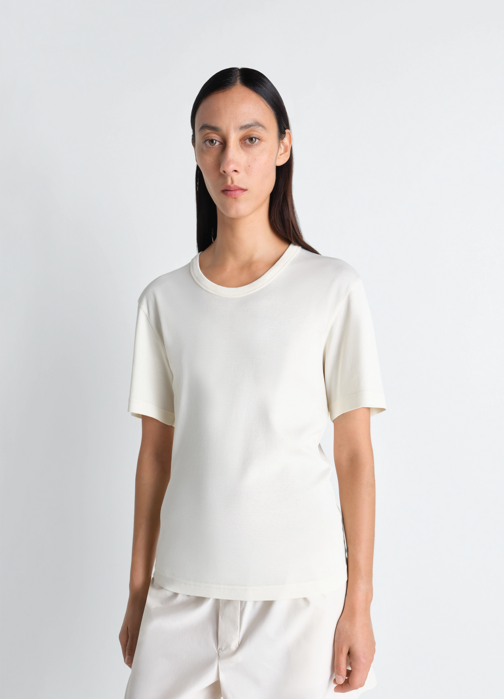 T-SHIRT CÔTELÉ EN JERSEY