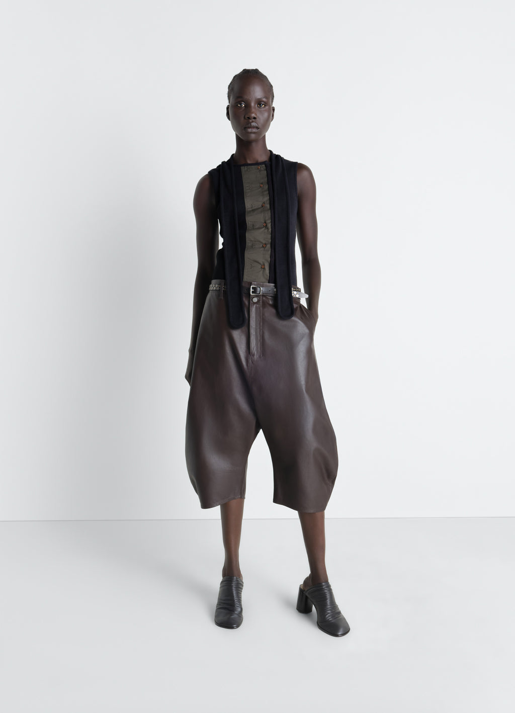 Haut ajusté asymétrique en jersey